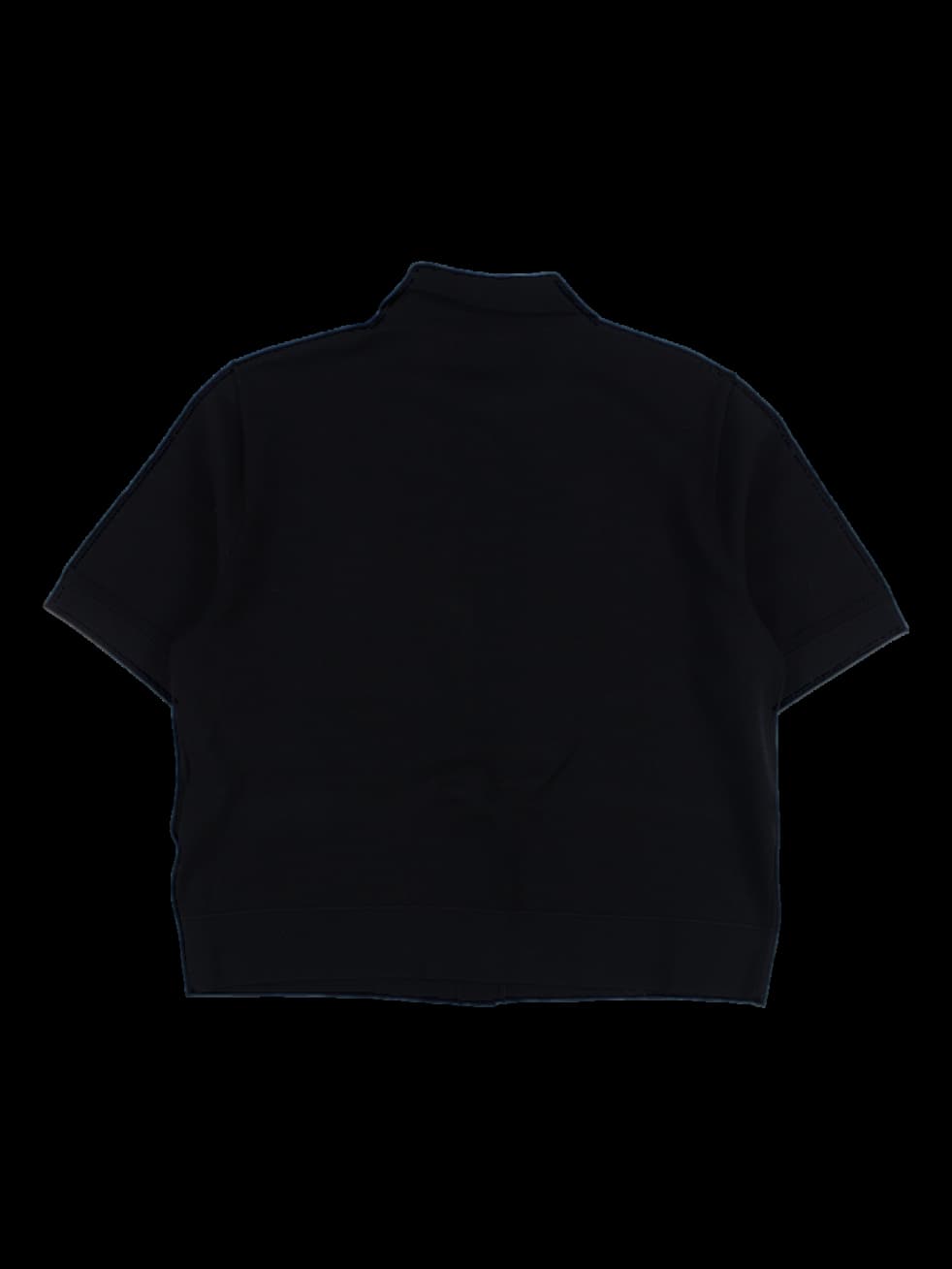 포켓 카라 반팔 니트