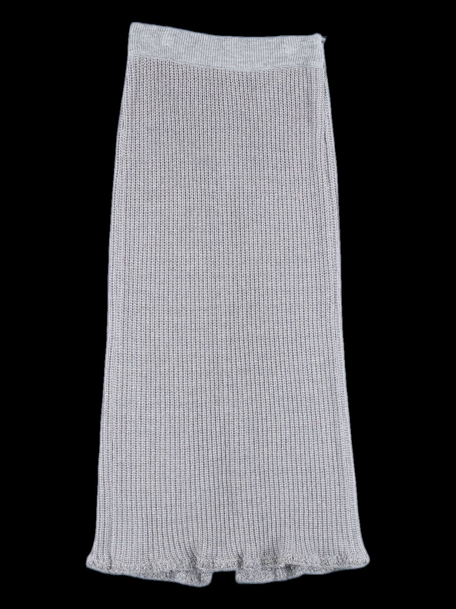 밴딩 펄 니트 스커트