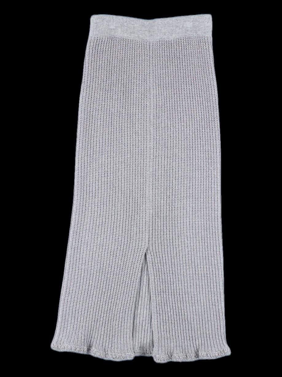 밴딩 펄 니트 스커트
