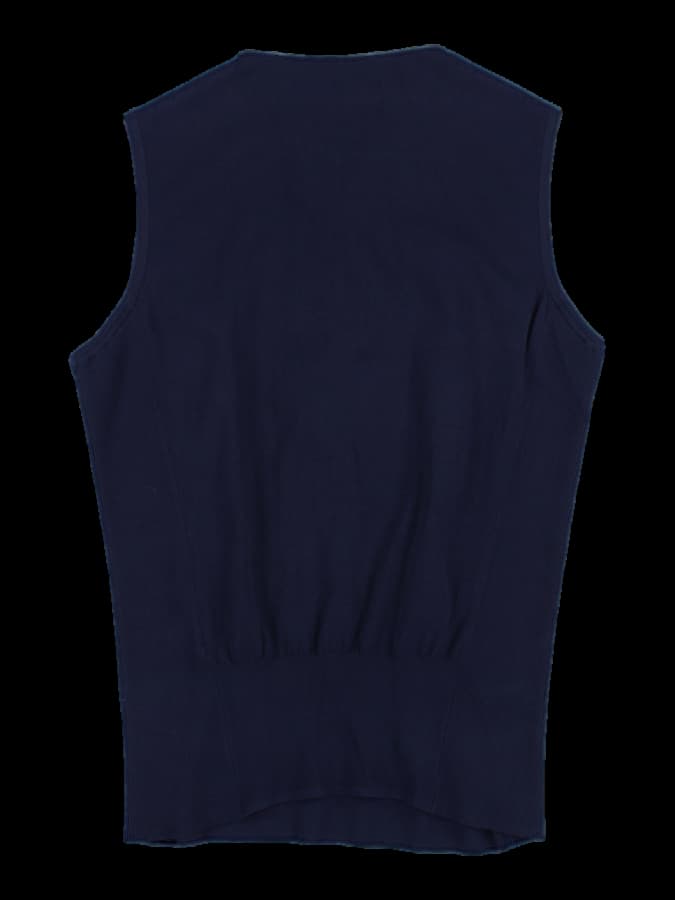 카라 배색 슬리브리스