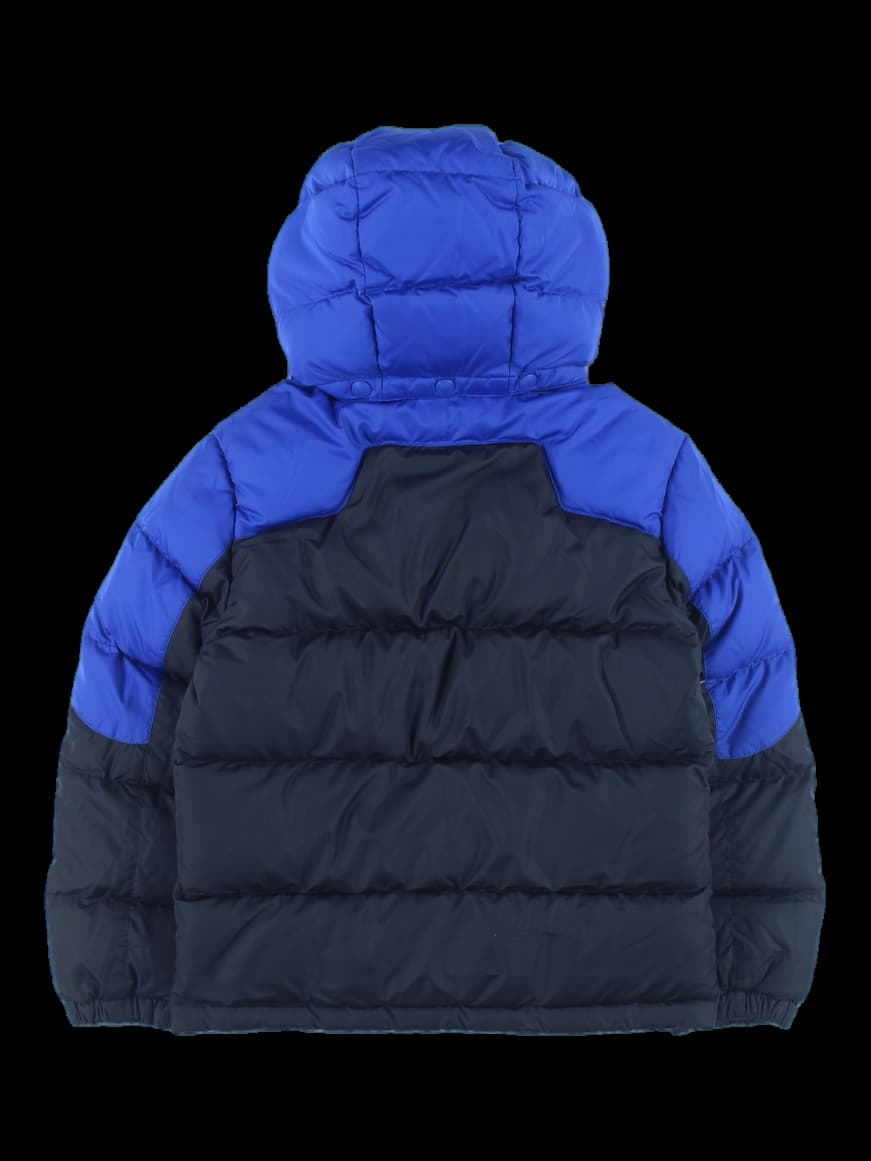 [키즈] 배색 후드 패딩