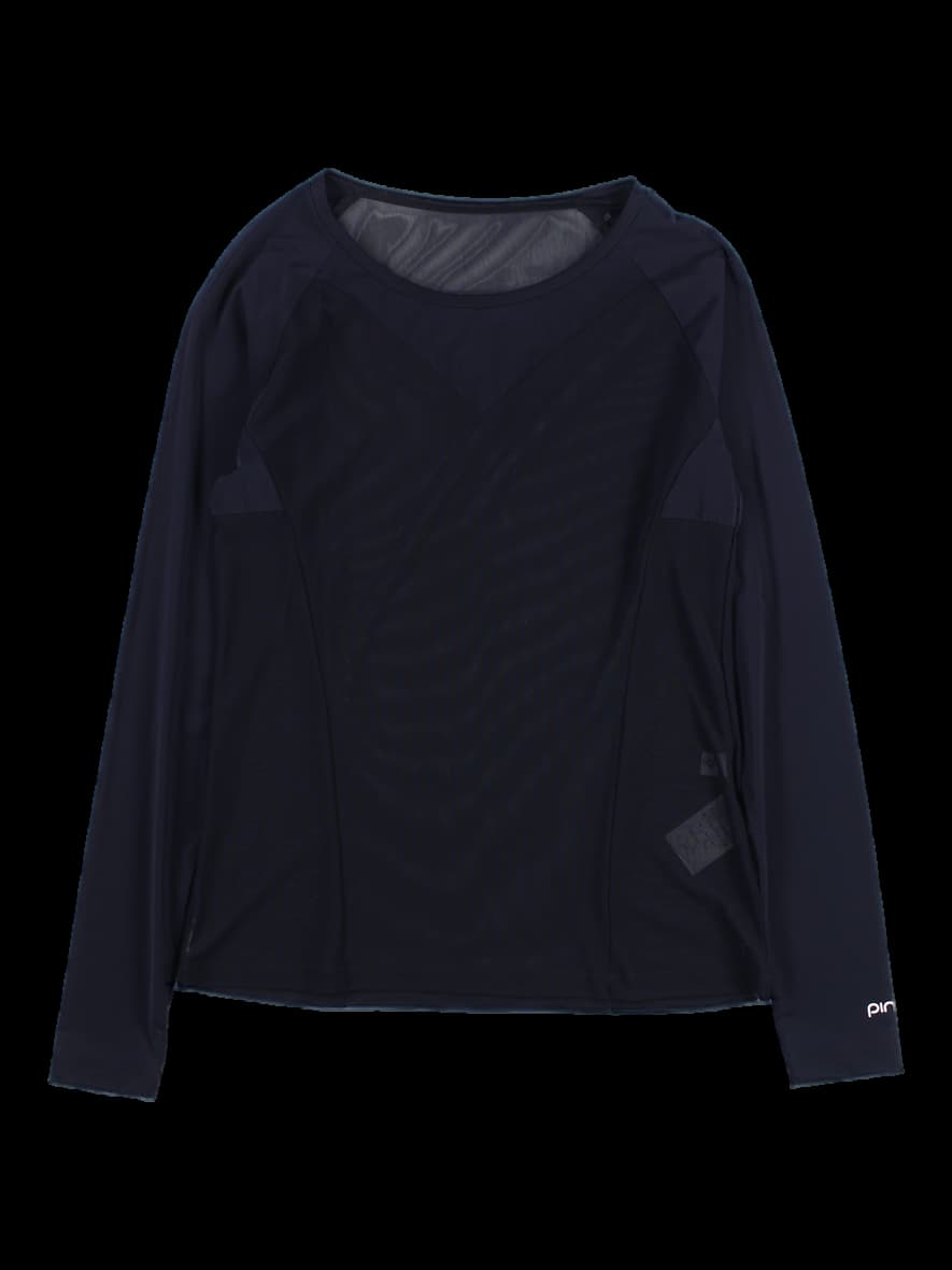 매쉬 래글런 긴팔 티셔츠