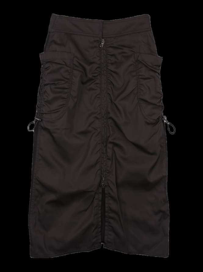 앞지퍼 스트링 포켓 스커트