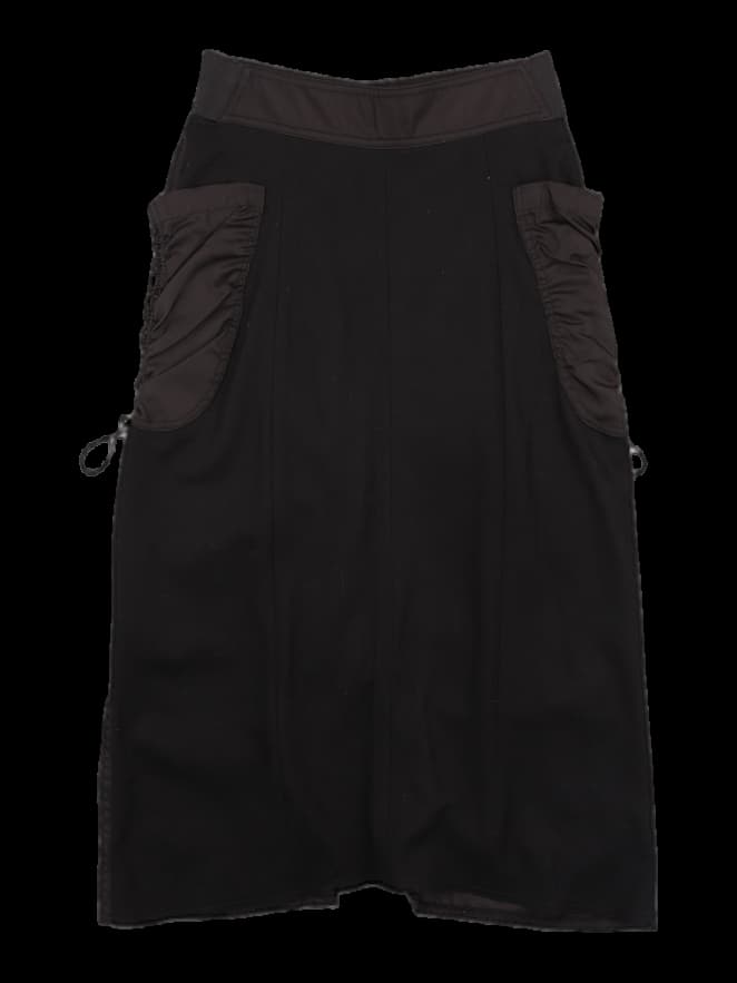 앞지퍼 스트링 포켓 스커트