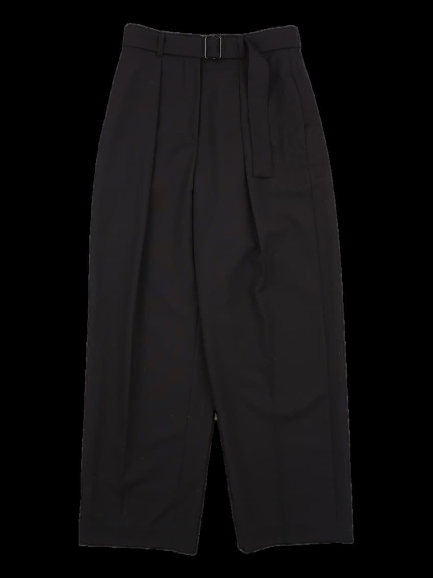 허리벨트 와이드 팬츠