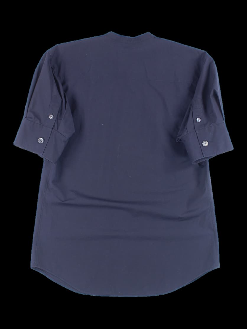 히든버튼 노카라 셔츠