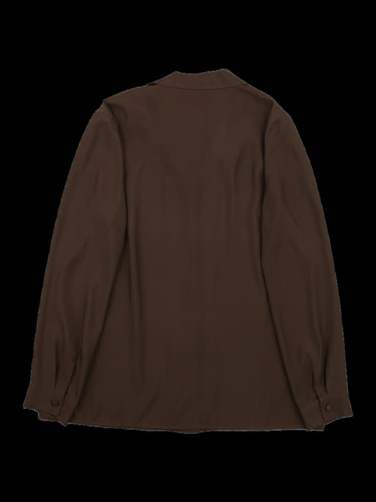 싸개단추 카라 블라우스