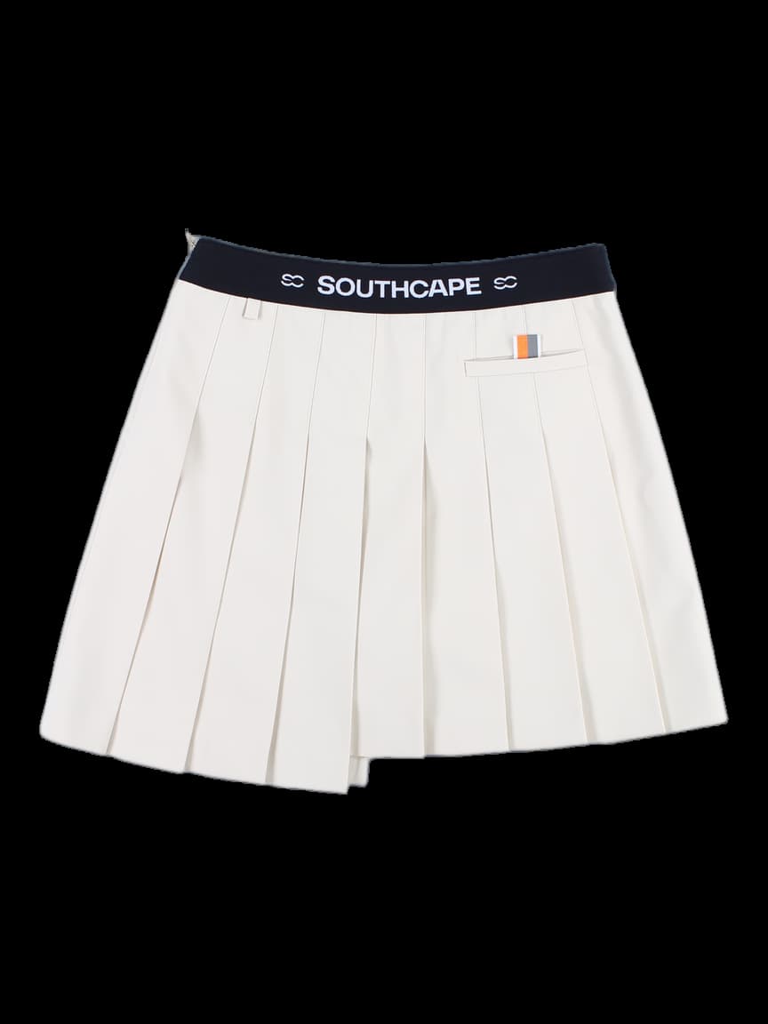 밴딩 언발 플리츠 스커트