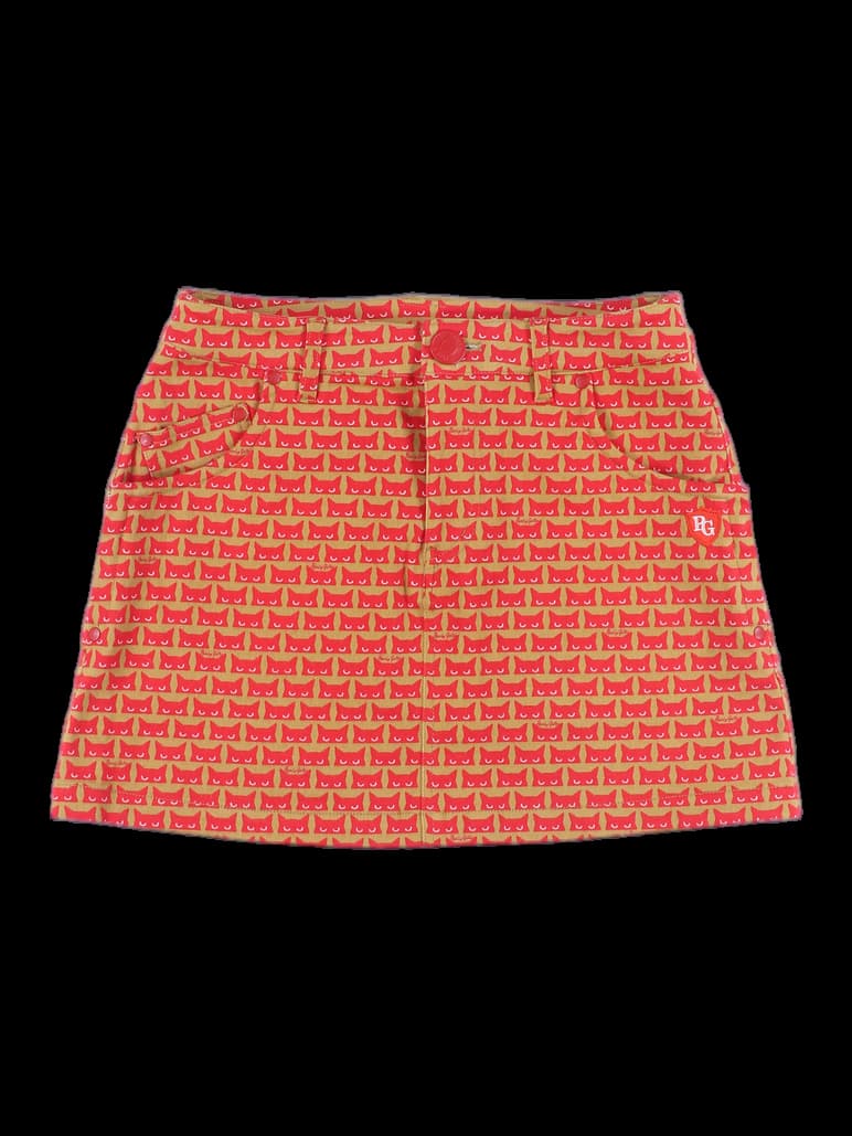 고양이 패턴 스커트