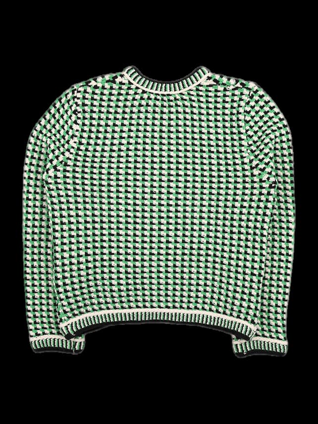 트위드 니트 가디건 자켓