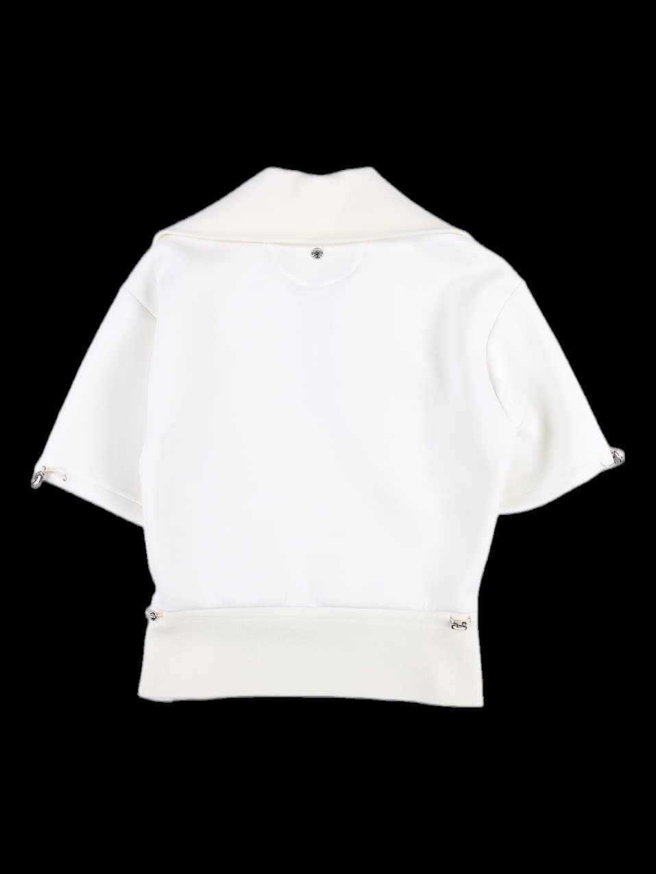 세일러 집업 반팔 티셔츠