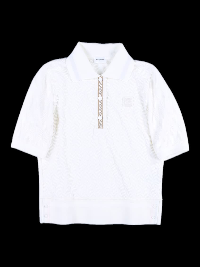 버튼 카라 반팔 티셔츠