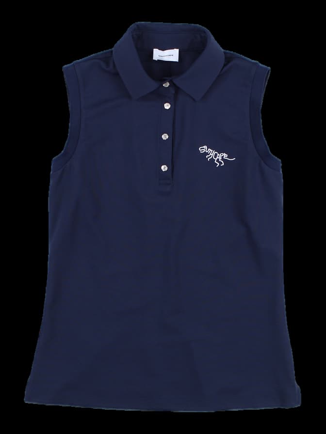 카라 슬리브리스 티셔츠