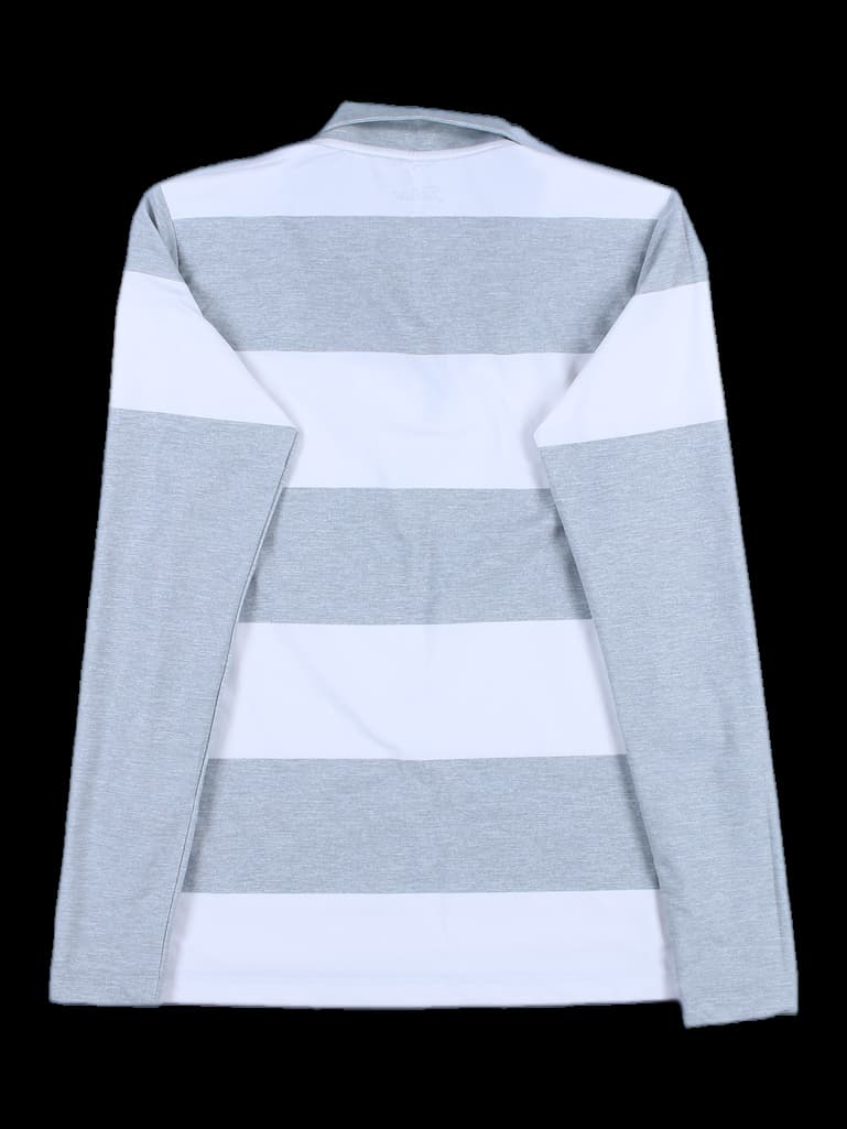 스트라이프 긴팔 카라티