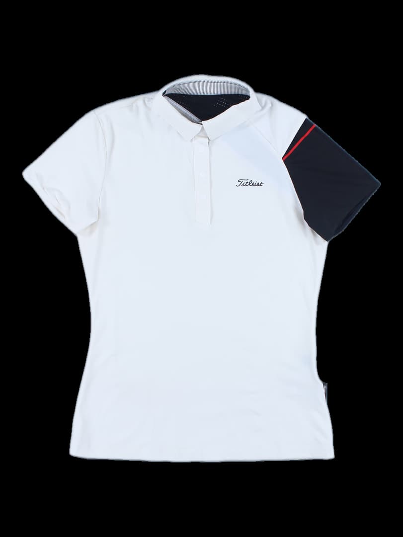 컬러 포인트 반팔 카라티