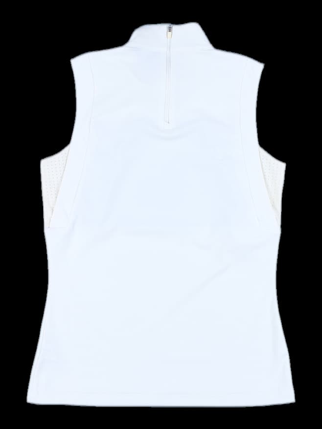 배색 슬리브리스 티셔츠