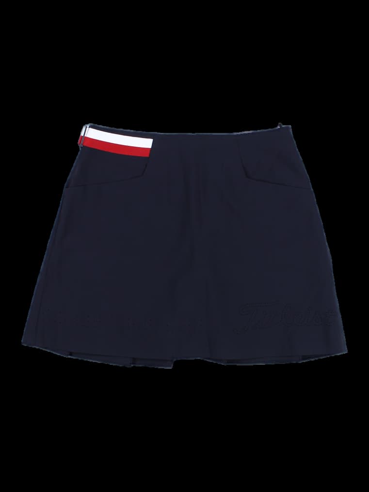 로고 펀칭 베이직 스커트