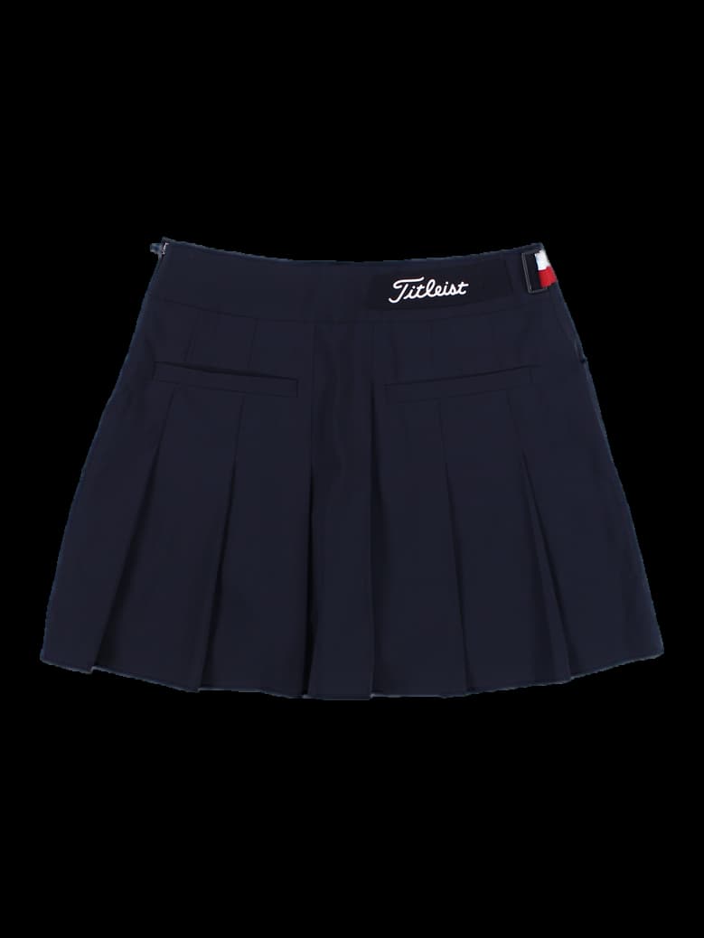 로고 펀칭 베이직 스커트