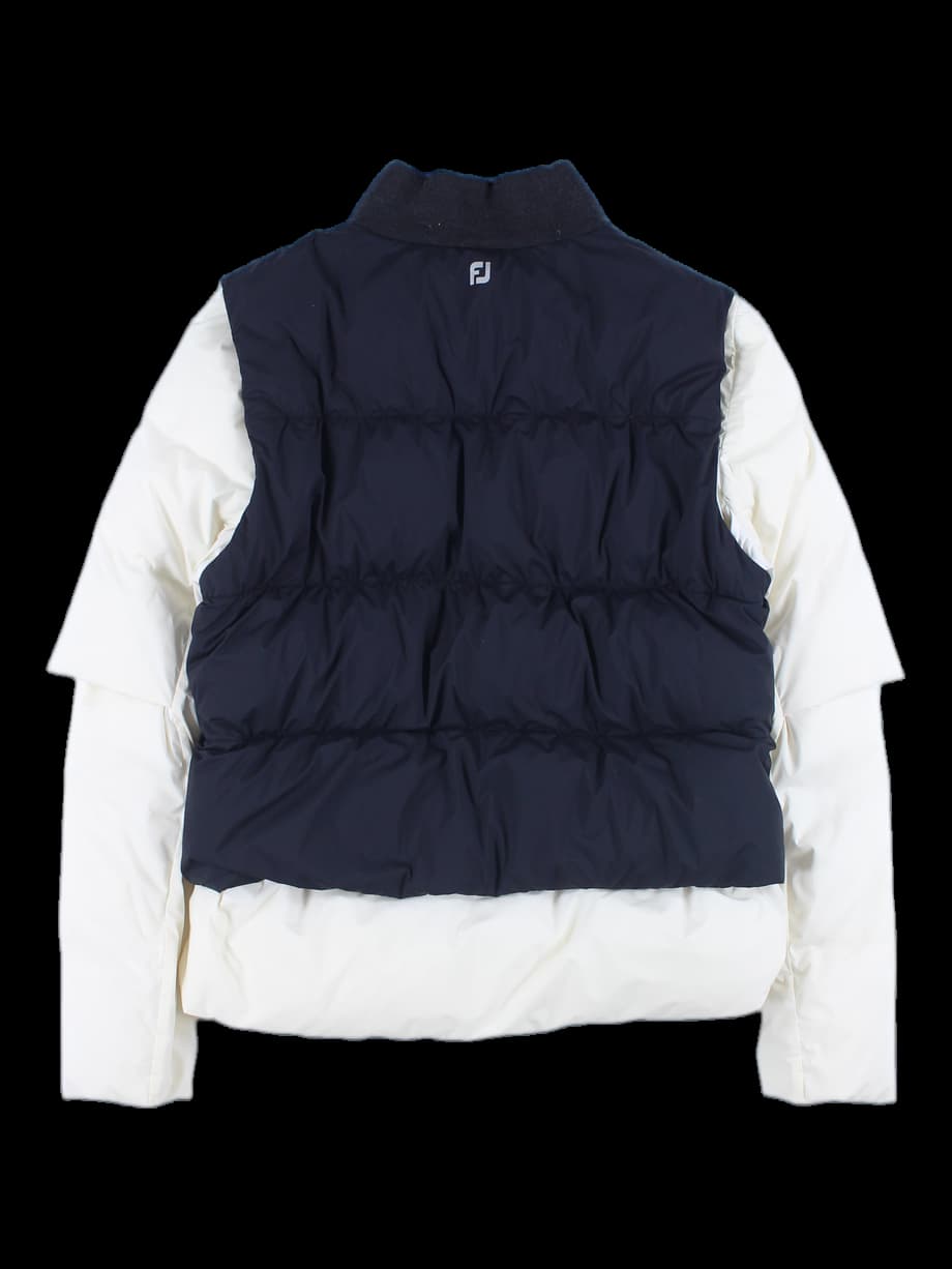 레이어드 패딩 점퍼