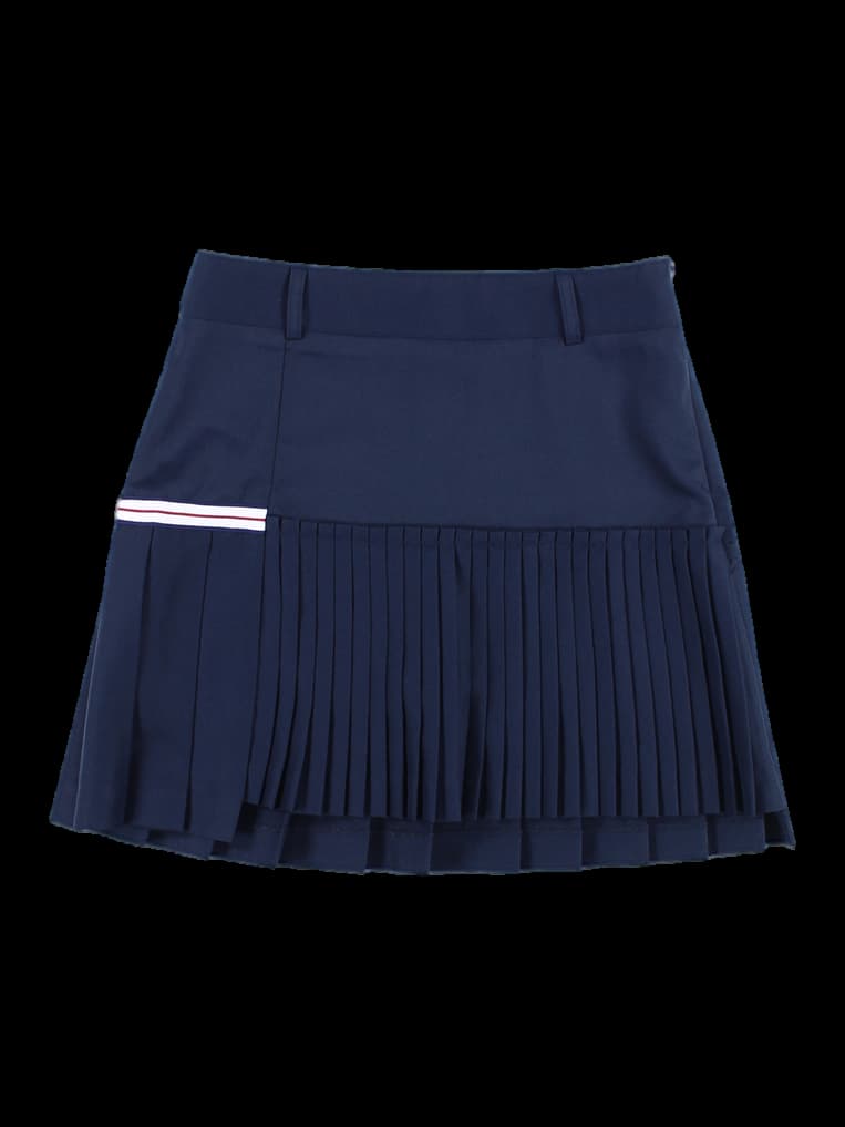 라인 포인트 플리츠 스커트