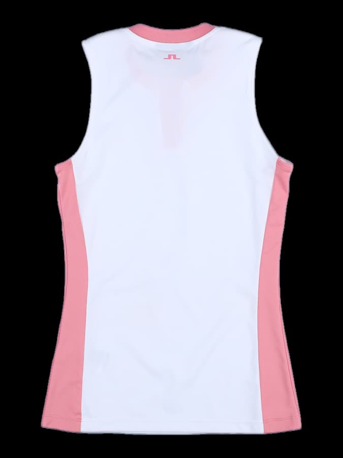 목 트임 민소매 티셔츠