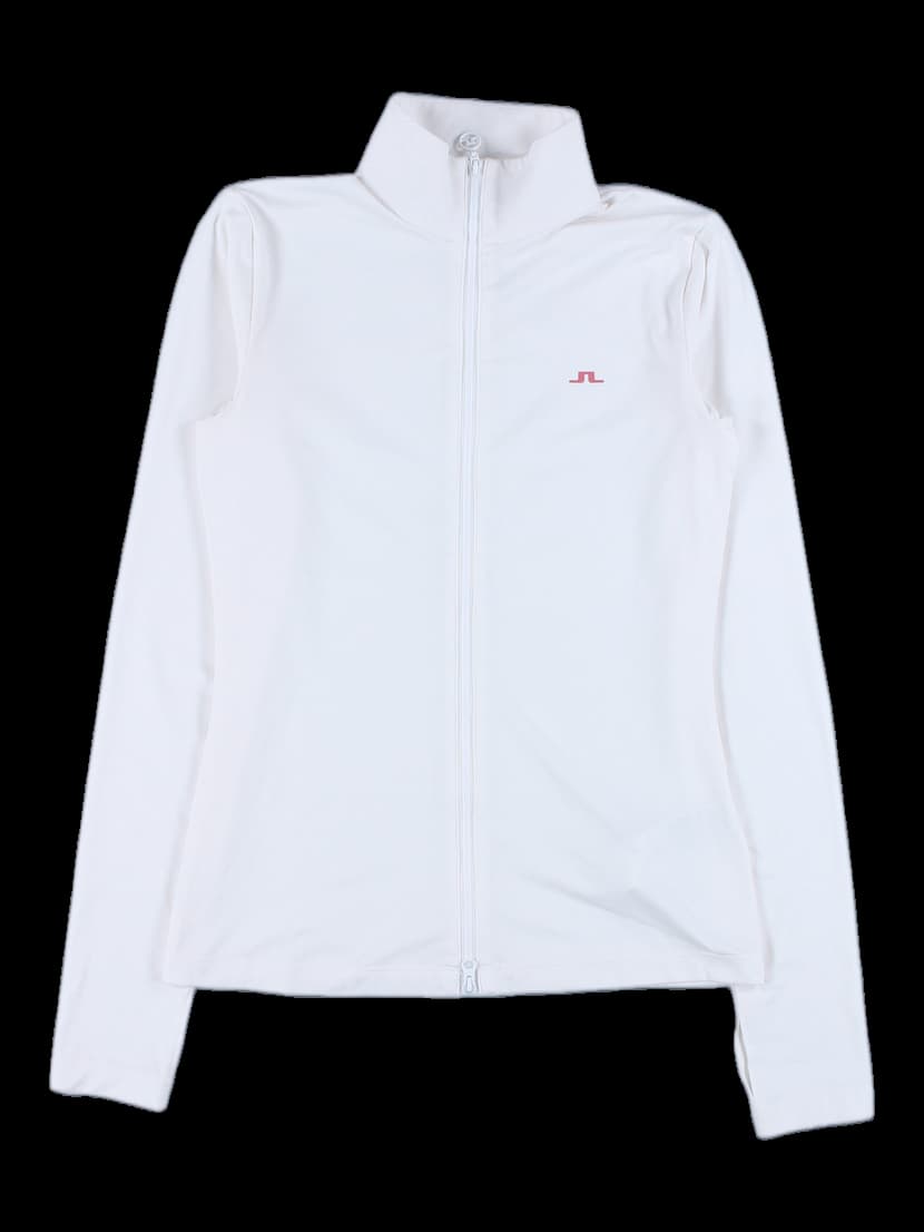 로고 포인트 집업 티