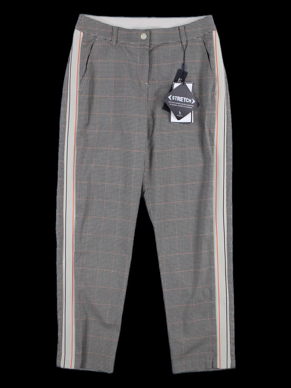 [새상품] 하운드체크 옆선 니트 바지