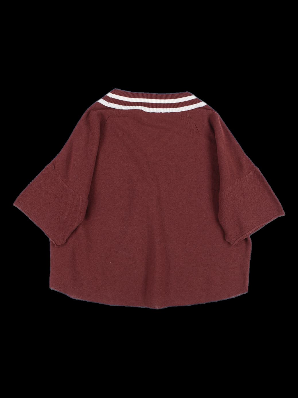 브이넥 반팔 니트 티