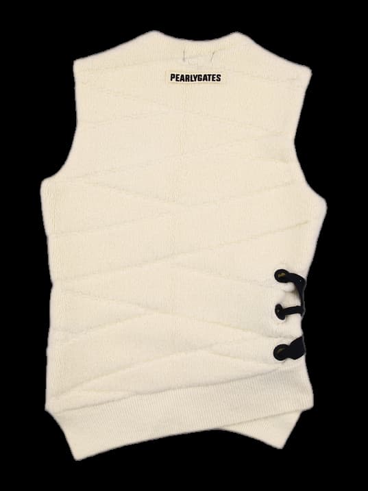 끈 장식 니트 베스트