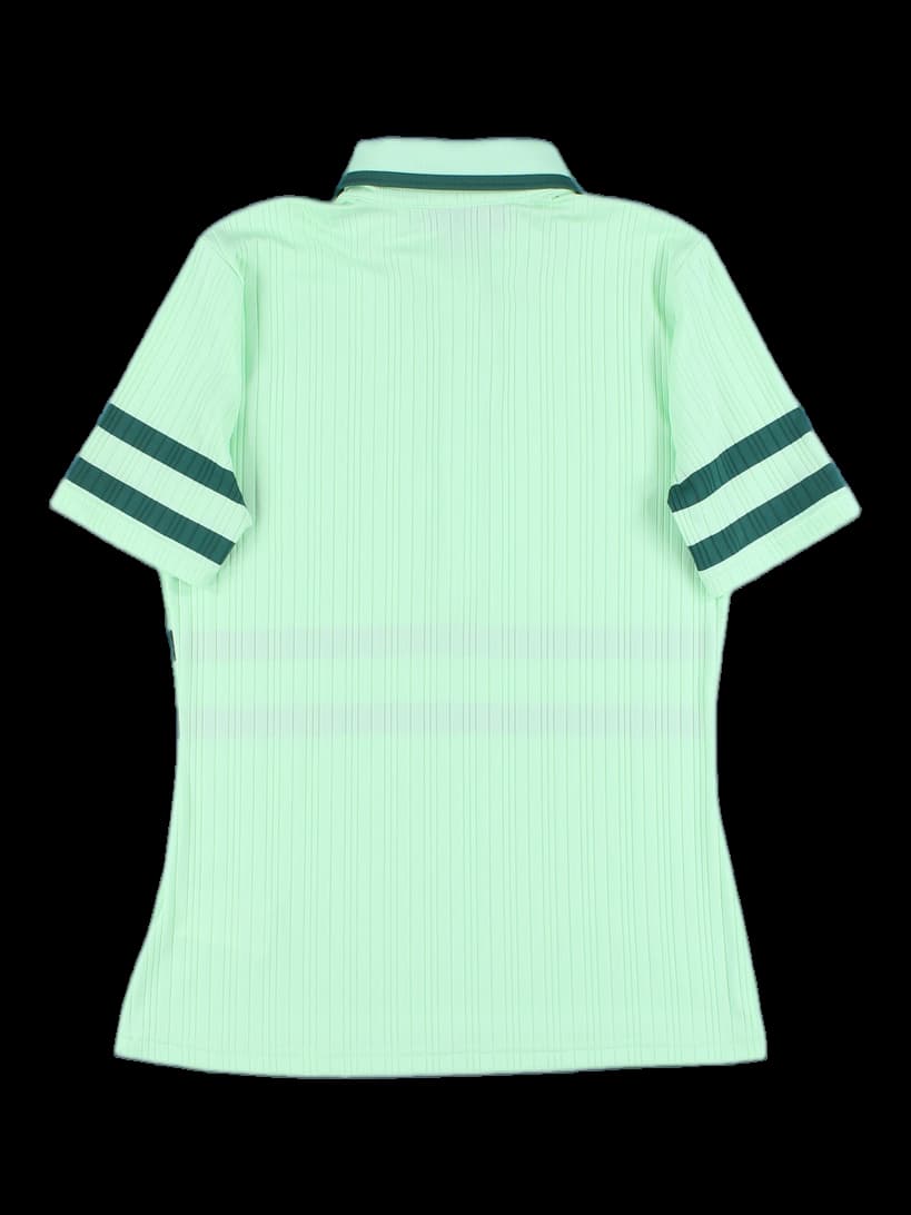 골지 배색  포인트 카라 티셔츠