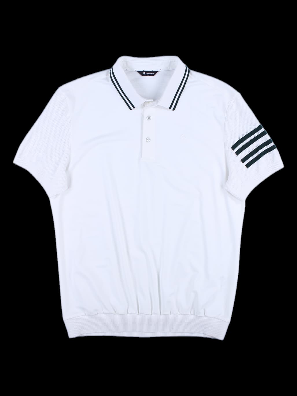 [남성] 펀칭 소매 반팔 카라 티