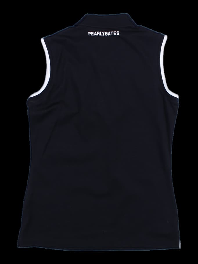 카라 민소매 티셔츠