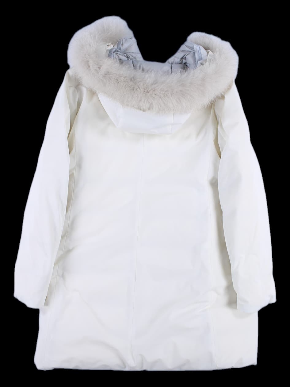 리버서블 폭스퍼 구스다운 점퍼