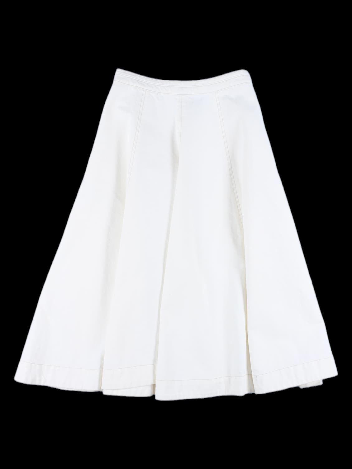 스티치 플레어 스커트