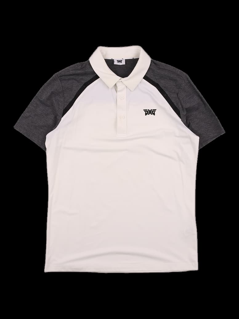 [남성]어깨 배색 카라 티셔츠