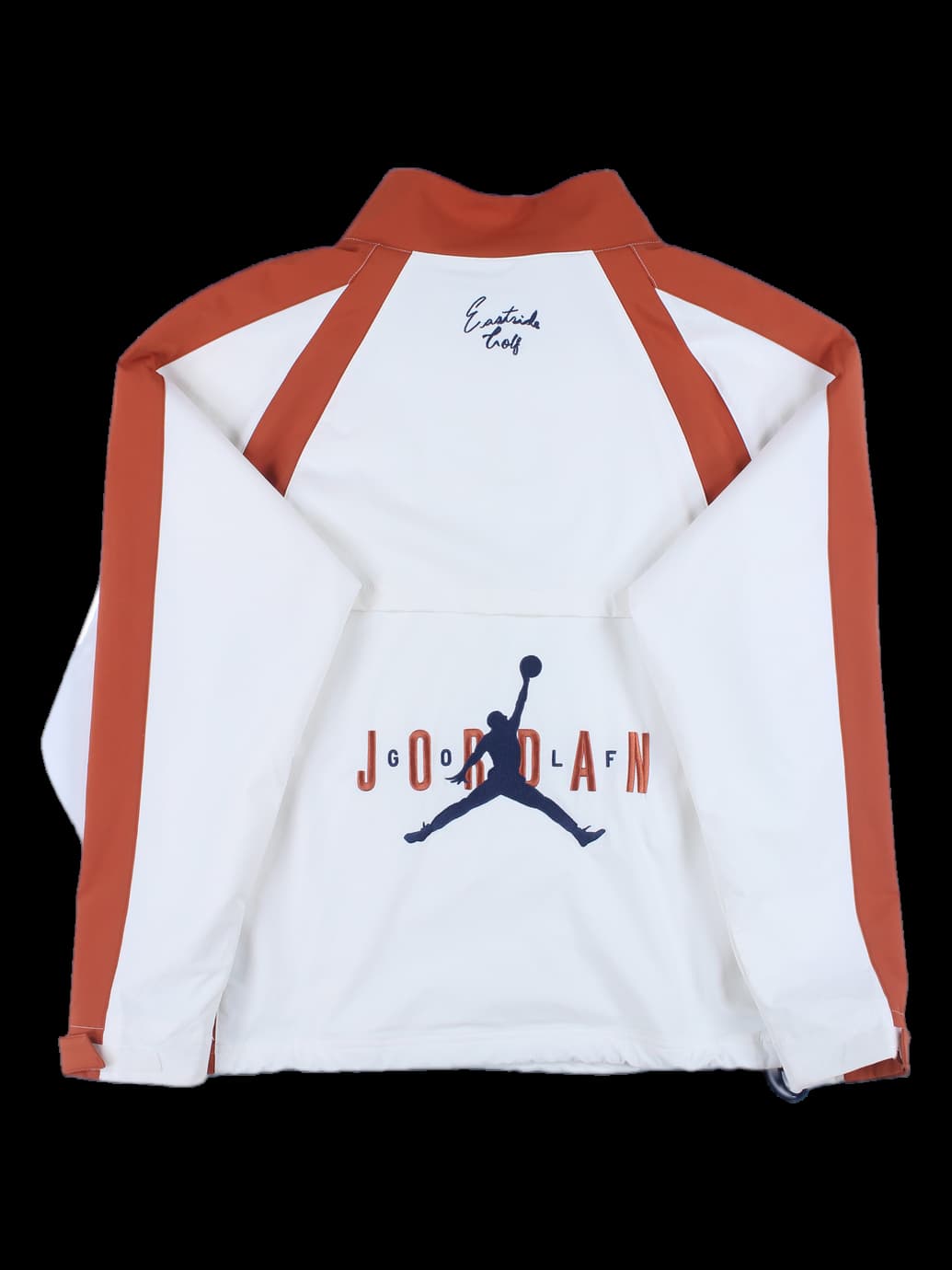 [남성] 밑단 스트링 배색 반집업 점퍼