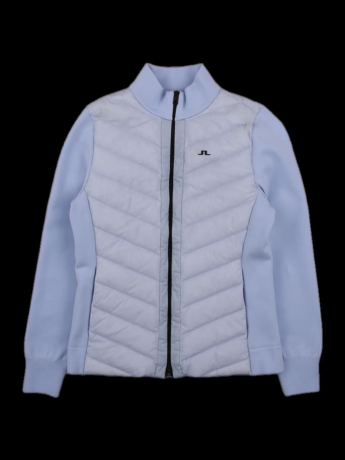 구스 패딩 포인트 니트 자켓 점퍼