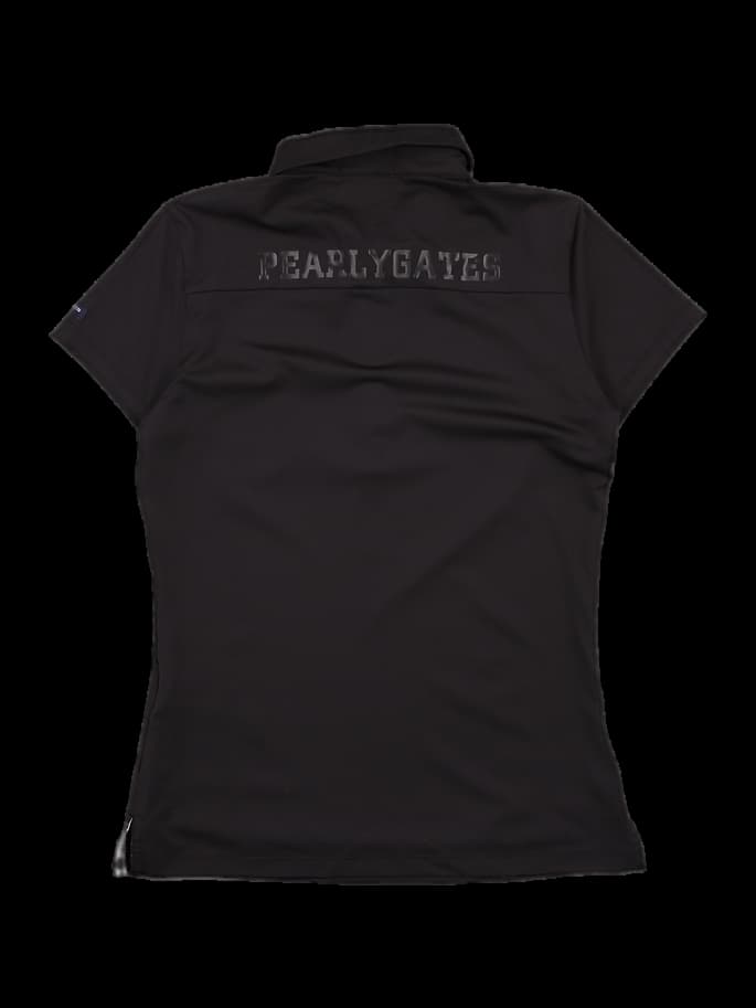 로고 포인트 반팔 카라 티