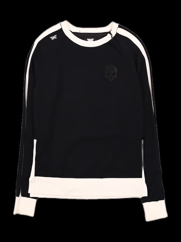 백  해골 스터드 장식 니트