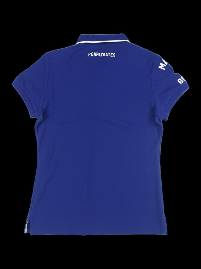 자수 포인트 반팔 카라 티