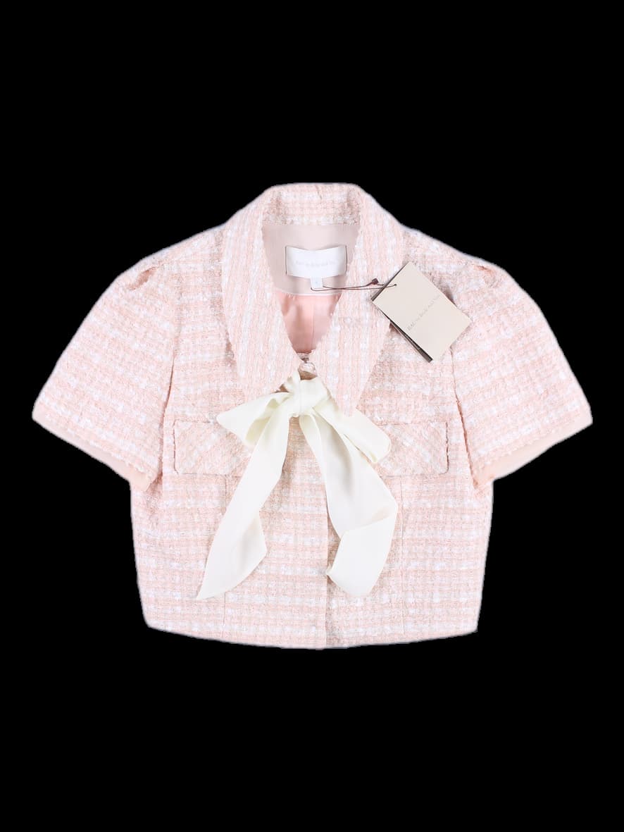 트위드 크롭 자켓