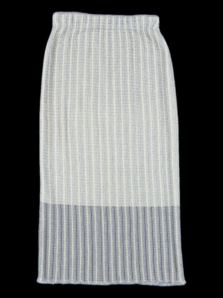 허리 밴딩  니트 롱 스커트