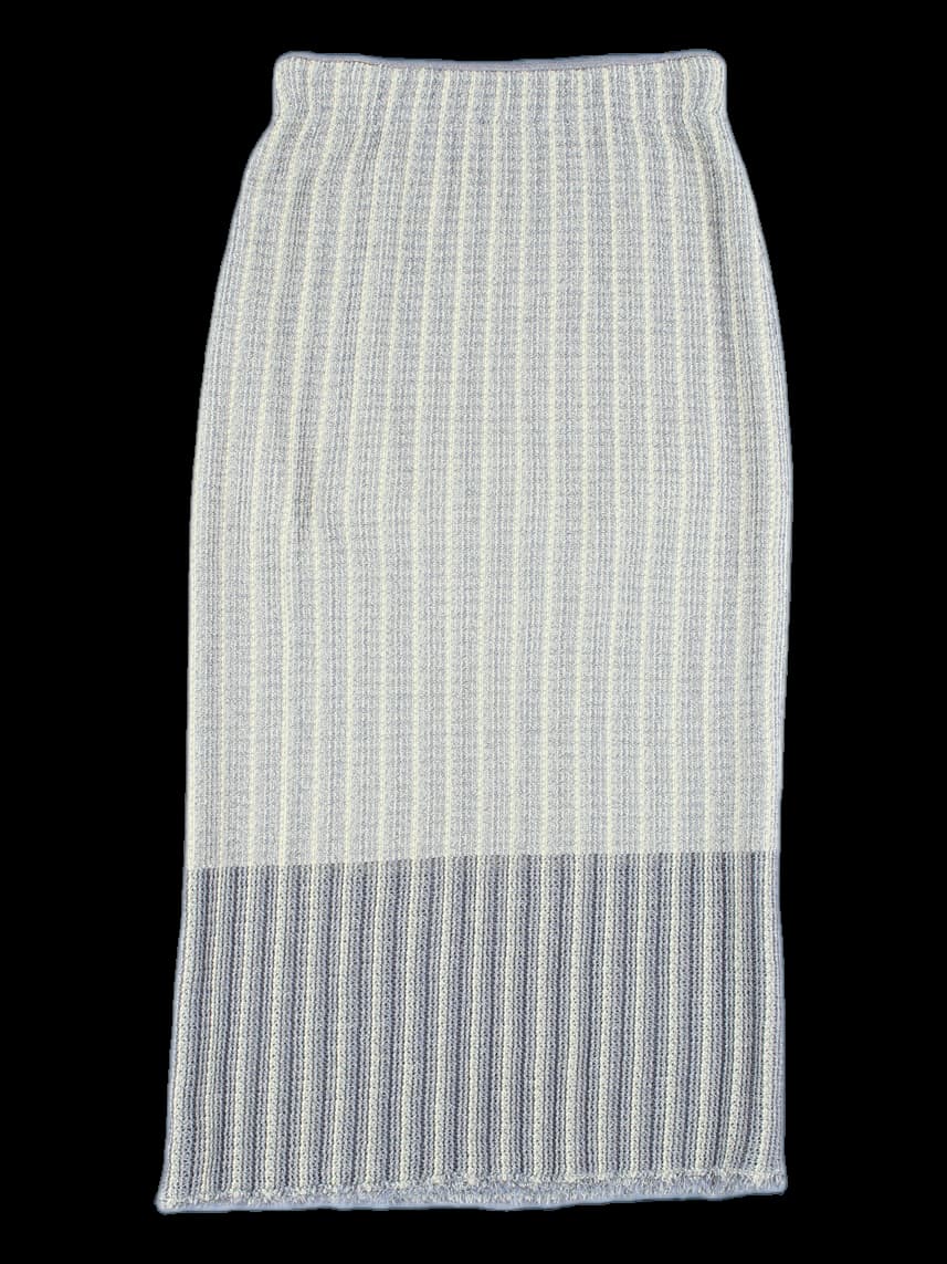 허리 밴딩  니트 롱 스커트