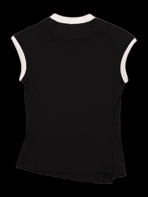 리브드 슬리브리스 티셔츠