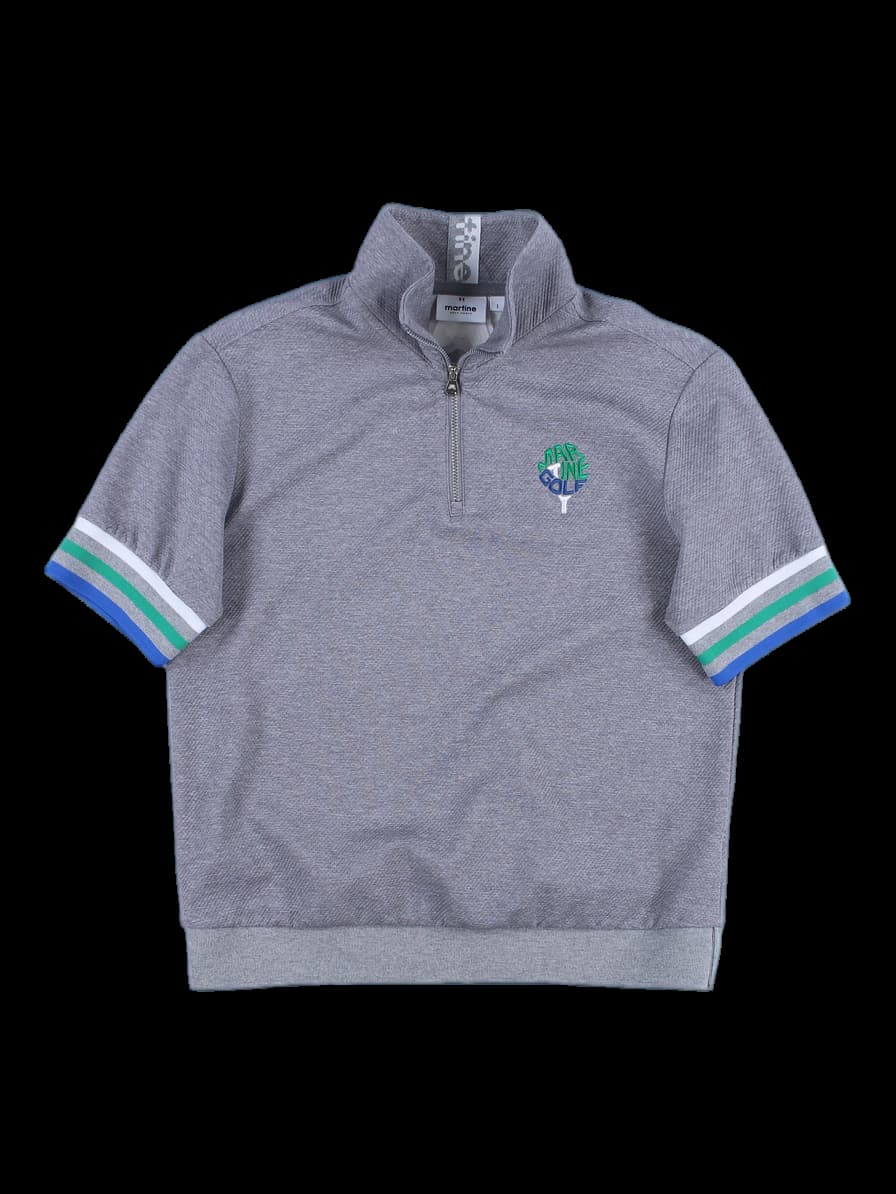 반집업 반팔 카라 티셔츠