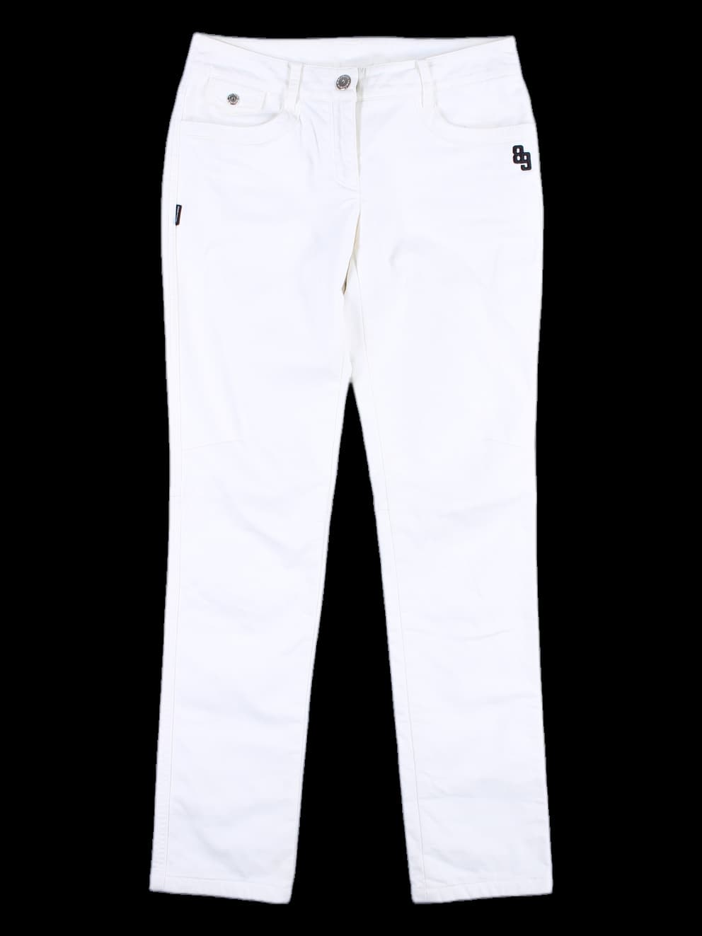 자수 포인트 베이직 기모 팬츠