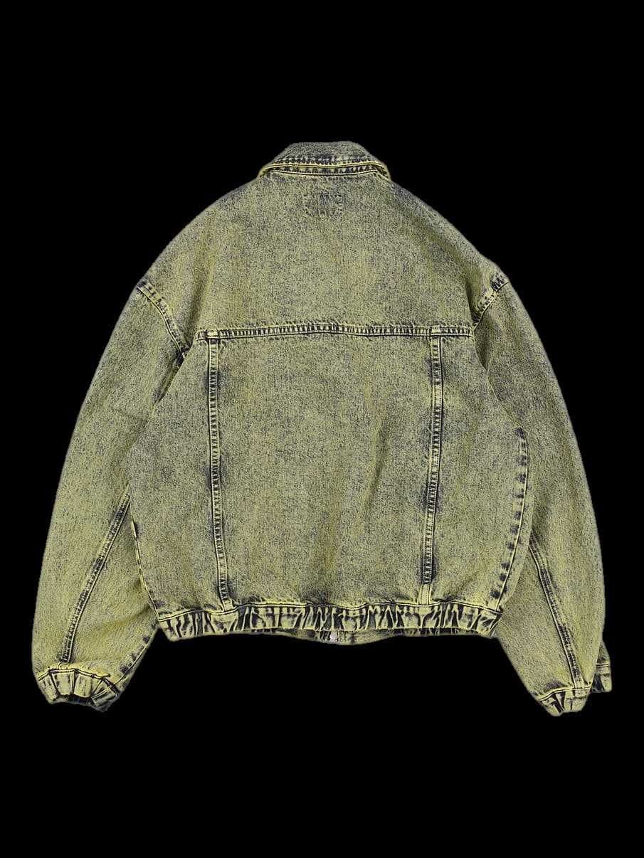 [남성]빈티지 청 카라 집업 자켓