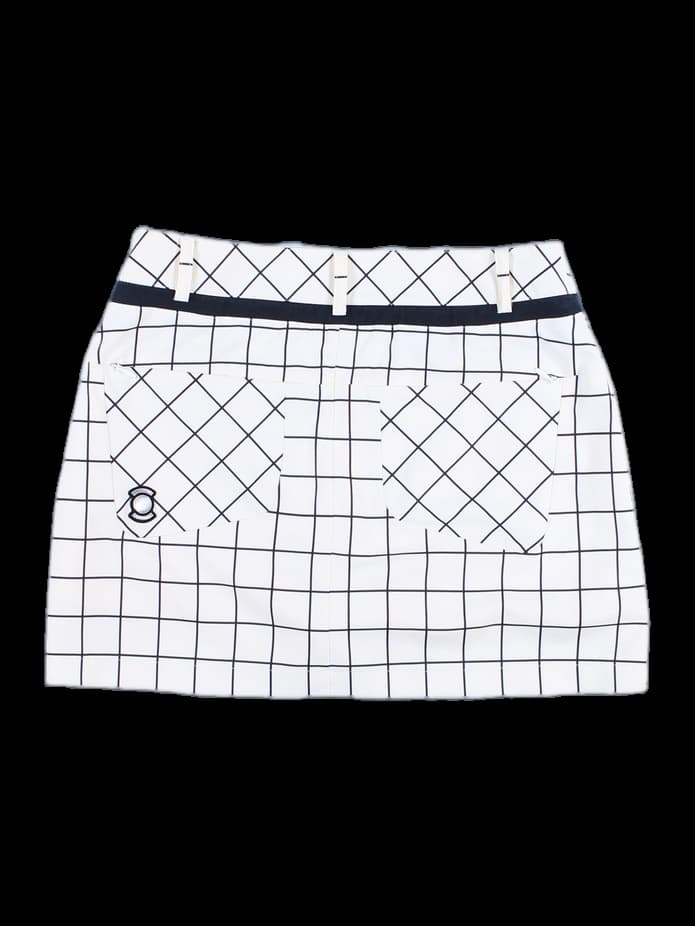 체크 미니 스커트