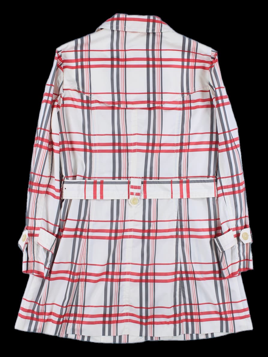 체크 트렌치 코트