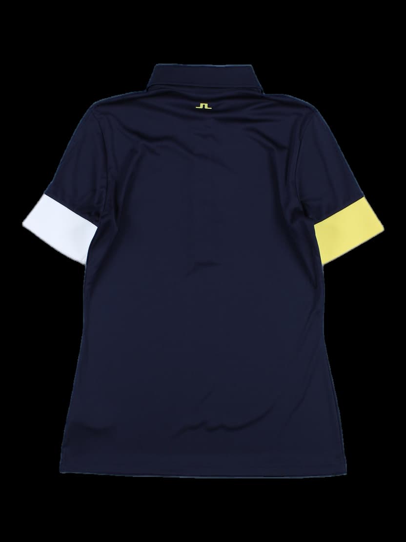 컬러 포인트 반팔 카라 티